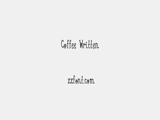 Coffee Written