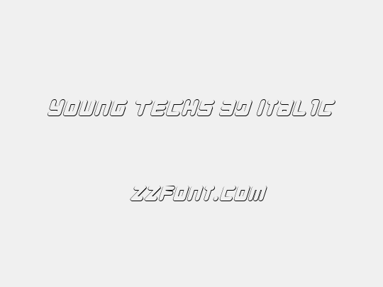 Young Techs 3D Italic