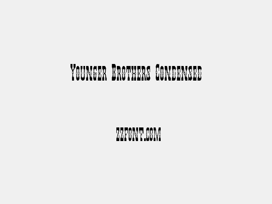 Younger Brothers Condensed