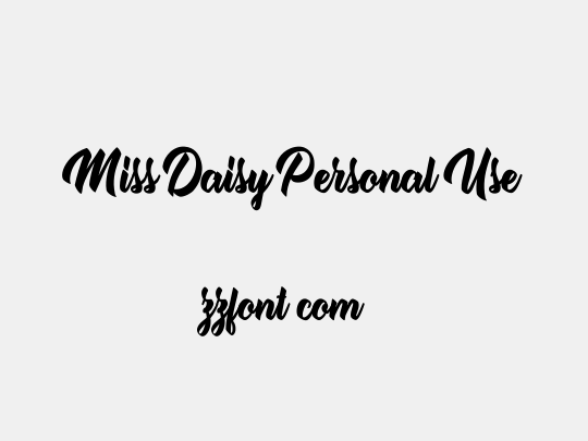 Miss Daisy Personal Use