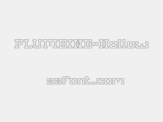 PLUMBING-Hollow