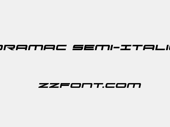 Oramac Semi-Italic