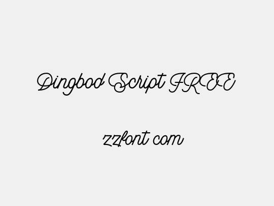 Dingbod Script FREE