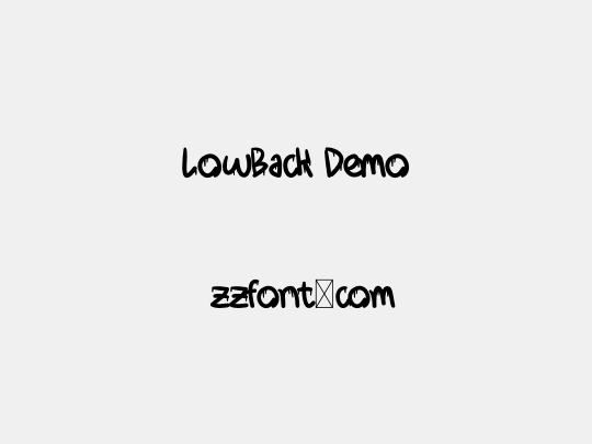 LowBack Demo