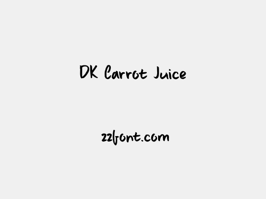 DK Carrot Juice