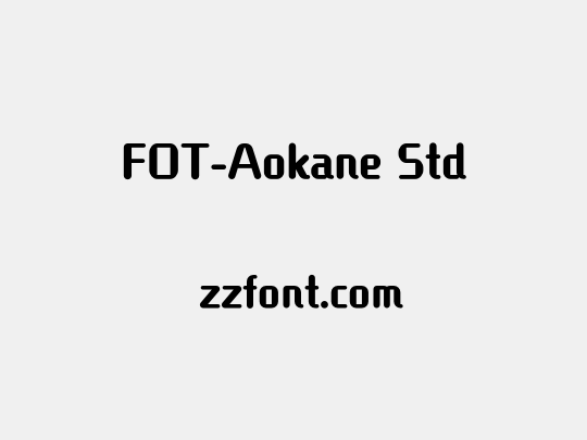 FOT-Aokane Std