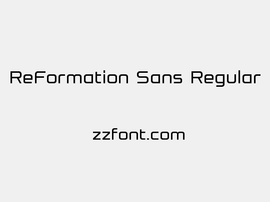ReFormation Sans Regular