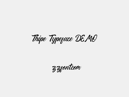 Thipe Typeface DEMO