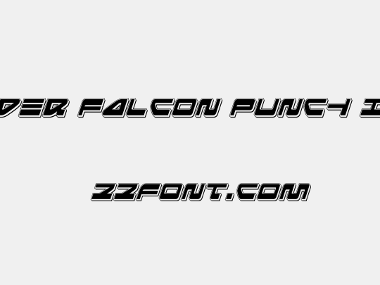 Searider Falcon Punch Italic