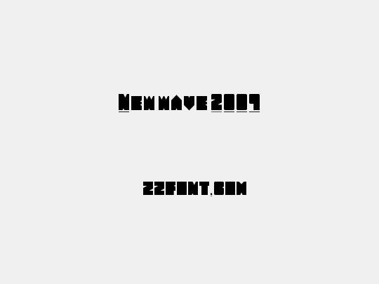 New wave 2009