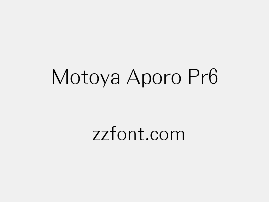 Motoya Aporo Pr6