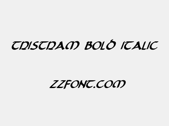 Tristram Bold Italic