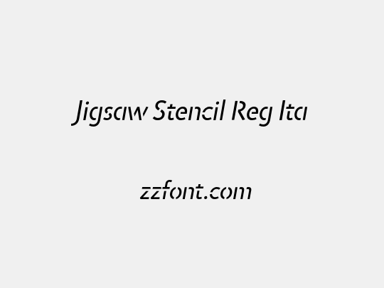 Jigsaw Stencil Reg Ita