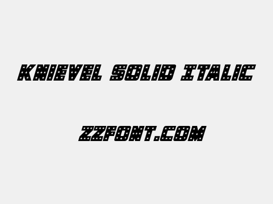 Knievel Solid Italic