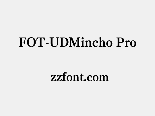 FOT-UDMincho Pro