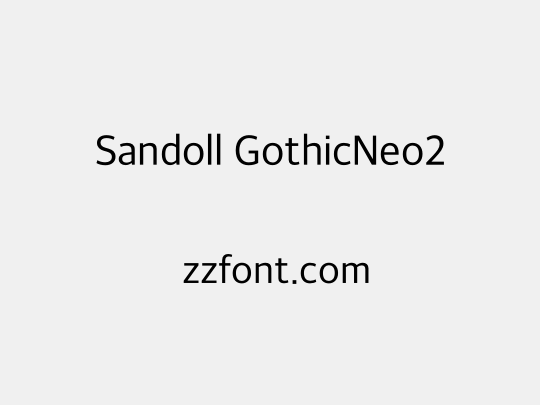 Sandoll GothicNeo2