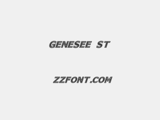 Genesee St