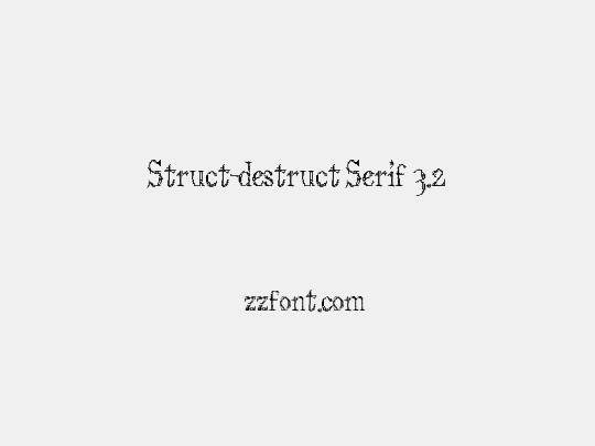 Struct-destruct Serif 3.2