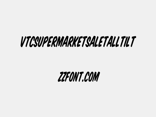 VTCSuperMarketSaleTallTilt