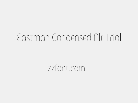 Eastman Condensed Alt Trial