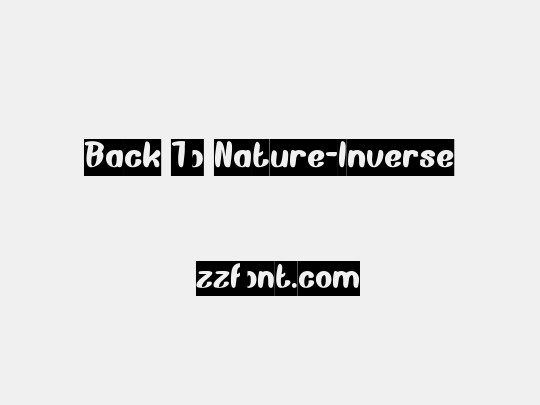 Back To Nature-Inverse