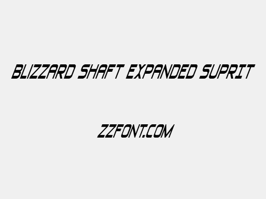 Blizzard Shaft Expanded SuprIt