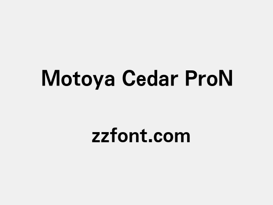 Motoya Cedar ProN