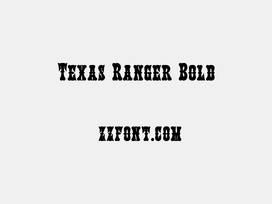 Texas Ranger Bold