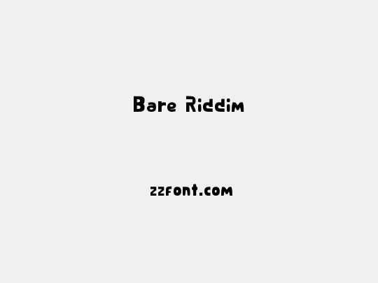 Bare Riddim