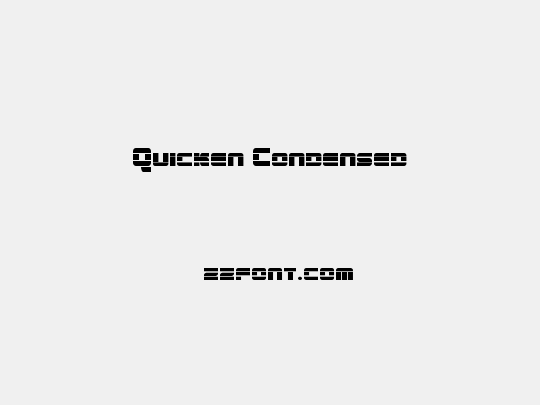 Quicken Condensed