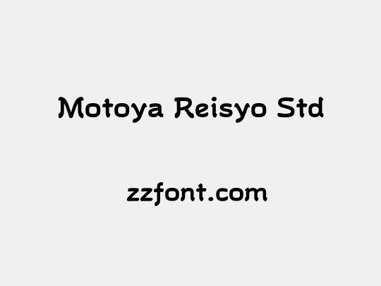 Motoya Reisyo Std