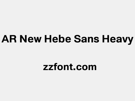 AR New Hebe Sans Heavy