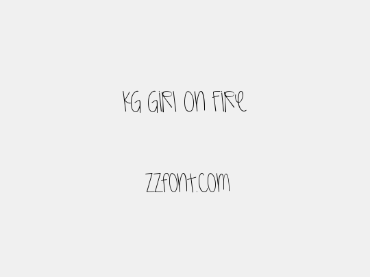 KG Girl On Fire