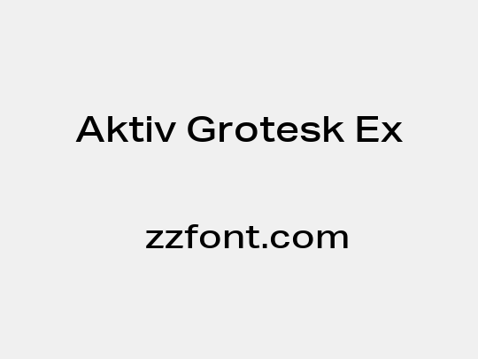 Aktiv Grotesk Ex