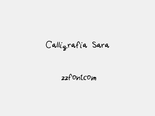 Calligrafia Sara