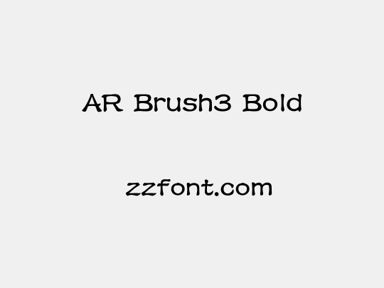 AR Brush3 Bold