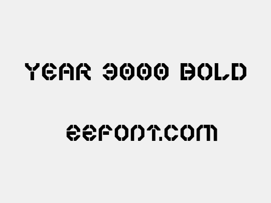 Year 3000 Bold