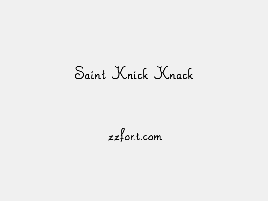 Saint Knick Knack