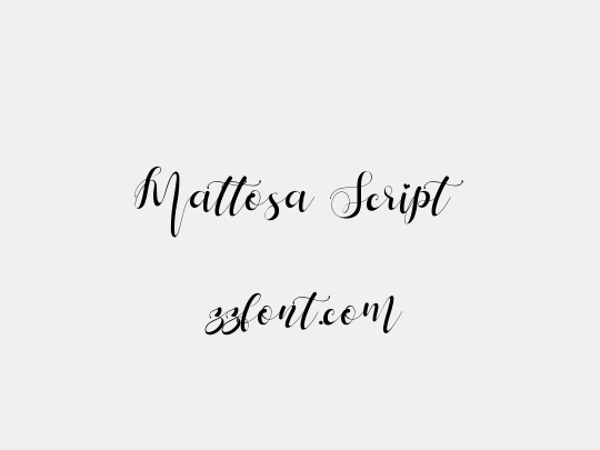 Mattosa Script
