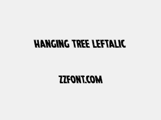 Hanging Tree Leftalic