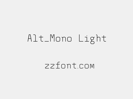 Alt_Mono Light