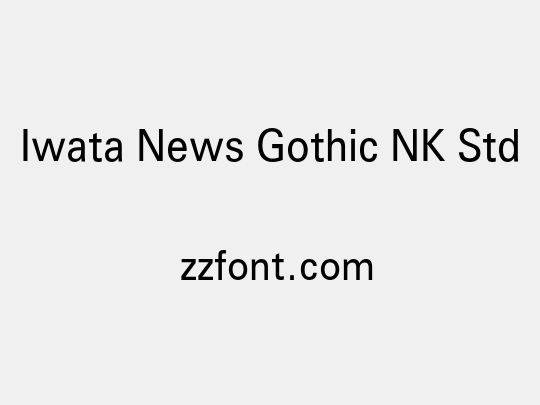 Iwata News Gothic NK Std