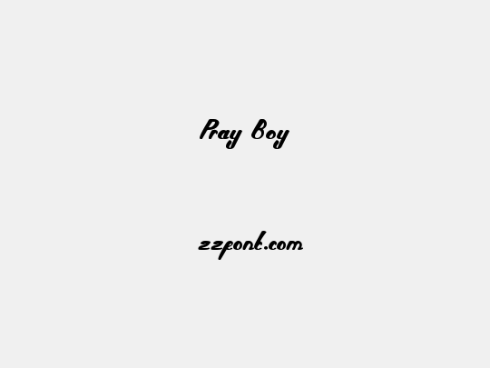 Pray Boy