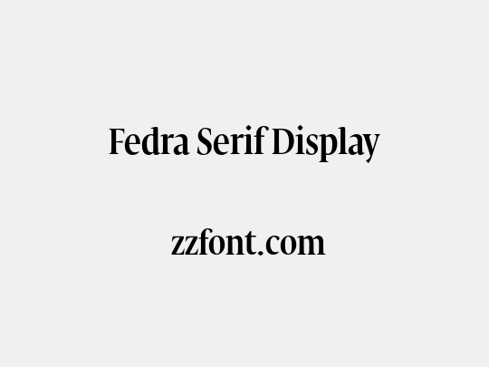 Fedra Serif Display