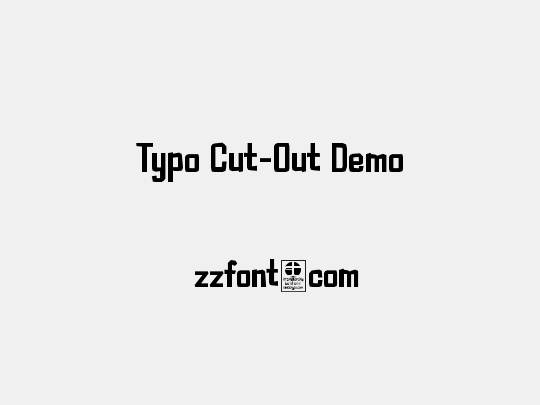 Typo Cut-Out Demo