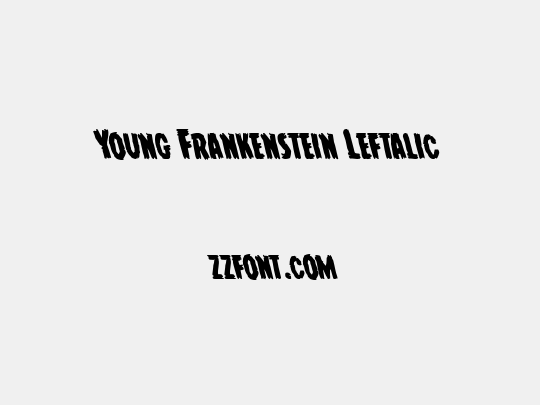 Young Frankenstein Leftalic