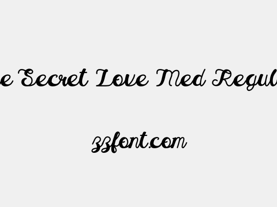 The Secret Love Med Reguler