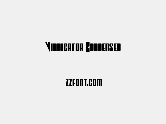 Vindicator Condensed