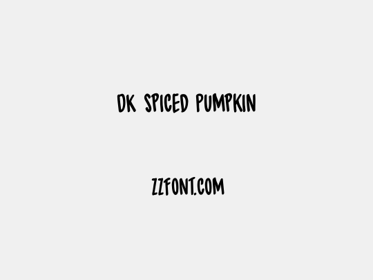DK Spiced Pumpkin