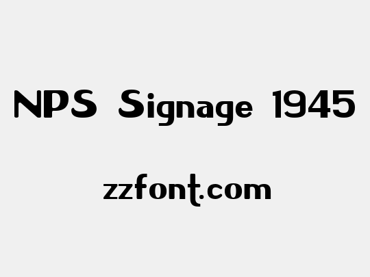 NPS Signage 1945